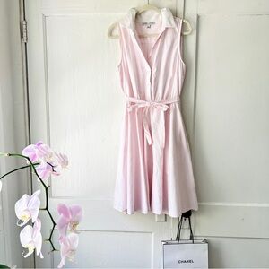 Larry Levine Poplin cotton dress in pink
